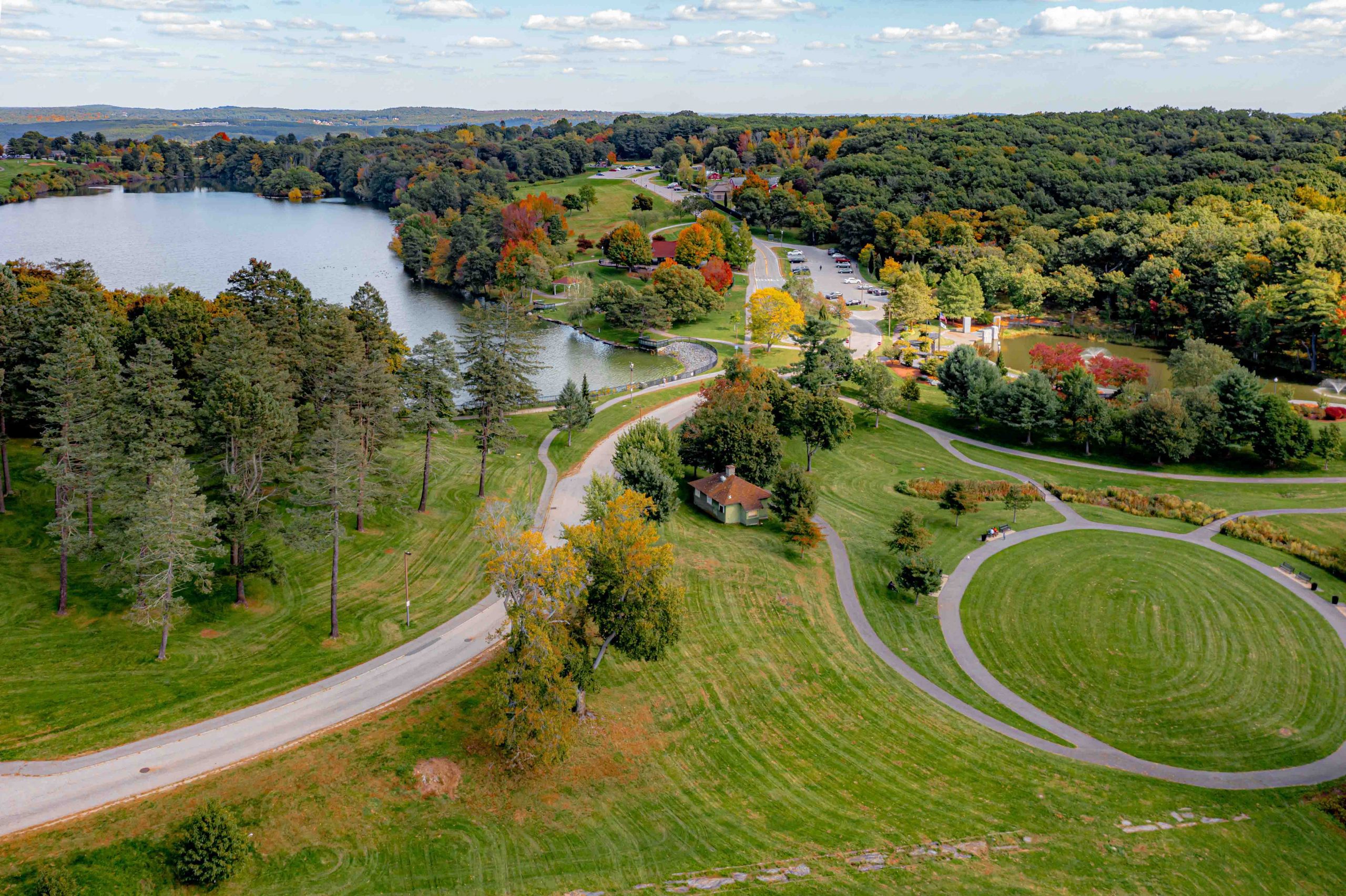 Aerial Shot of Green Hill Park
